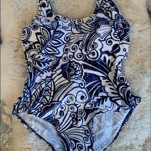 Aliana one piece batik style bathing swimsuit